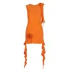 Herfetch Women's Yellow / Orange Mini The Fetch Dress-orange In Yellow/orange
