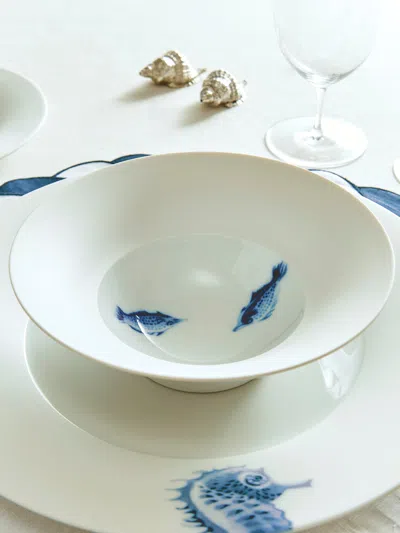 Hering Berlin Ocean Porcelain Bowl In White