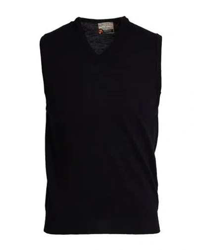 Heritage Man Sweater Navy Size 42 Merino Wool
