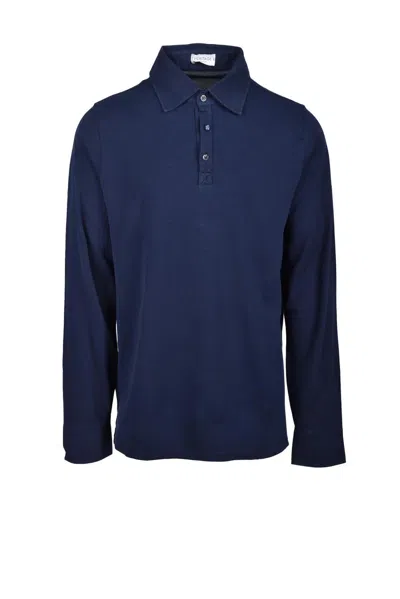 Heritage Blue Classic Cotton Polo Shirt In Black