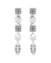 Heritage Bulgari Bulgari 18k 0.40 Ct. Tw. Diamond Lucea Drop Earrings (authentic )