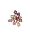 Heritage Bulgari Bulgari 18k Diamond & Gemstone Ring (authentic )