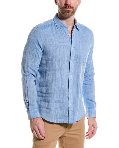 Heritage By Report Collection Linen Shirt In Blue