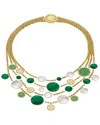 Heritage Christian Dior Dior 18k 6.28 Ct. Tw. Diamond & Emerald Des Vents Necklace (authentic Pre- Owned)