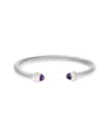 Heritage David Yurman David Yurman 18k & Silver Amethyst Cable Classics Bracelet (authentic Pre-  Owned)