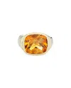 Heritage David Yurman David Yurman 14k & Silver Citrine Noblesse Ring (authentic )