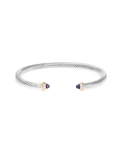 HERITAGE DAVID YURMAN DAVID YURMAN 18K & SILVER AMETHYST CABLE CLASSICS BRACELET (AUTHENTIC PRE-LOVED)