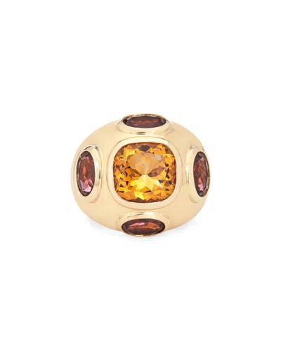 HERITAGE DAVID YURMAN DAVID YURMAN RENAISSANCE 18K GEMSTONE STATEMENT RING (AUTHENTIC PRE-OWNED)