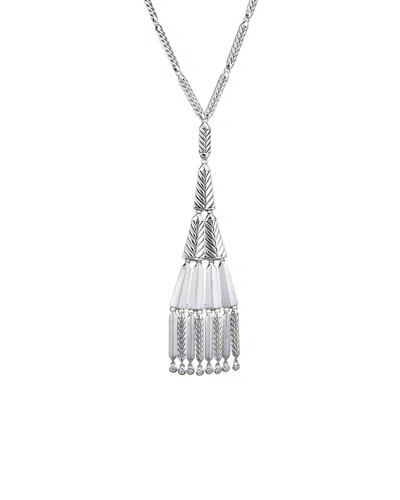 Heritage David Yurman David Yurman Stax Chain Collection Silver 0.32 Ct. Tw. Diamond Fringe Necklace