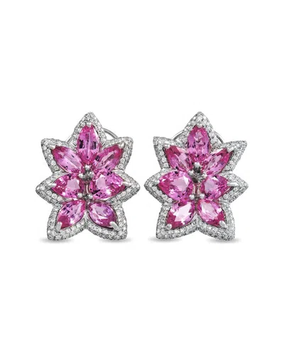 Heritage De Grisogono De Grisogono 18k 17.14 Ct. Tw. Diamond & Sapphire Earrings (authentic Pre- Owned)