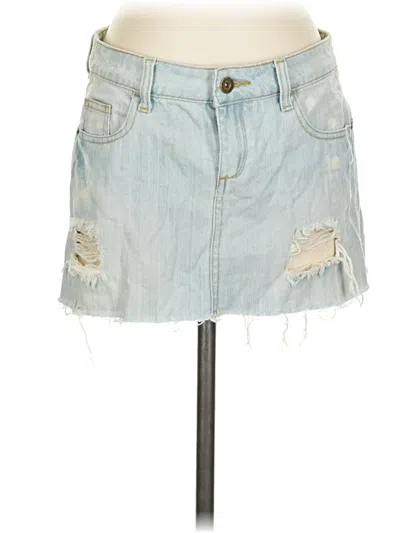 Pre-owned Heritage Denim Skirt In Blue
