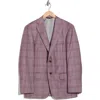 Heritage Gold Berry Super 130s Wool Plaid Sport Coat In Purple