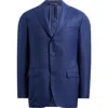 Heritage Gold Blue Wool & Silk Sport Coat