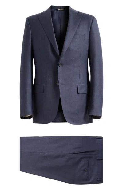 Heritage Gold Essentials Blue Mélange Wool Suit