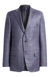 HERITAGE GOLD HERITAGE GOLD LILAC PLAID WOOL SPORT COAT