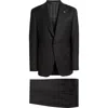 Heritage Gold Peaked Lapel Black Wool Tuxedo