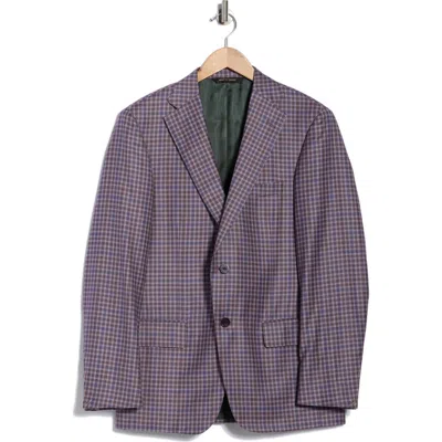Heritage Gold Purple Check Super 130s Wool Suit Sport Coat