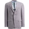 Heritage Gold Purple Houndstooth Wool Blend Sport Coat