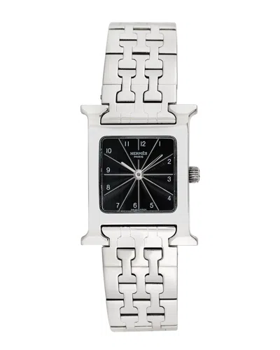 Pre-owned Heritage Hermes Hermès Women's H-watch Watch, Circa 2000s (authentic )