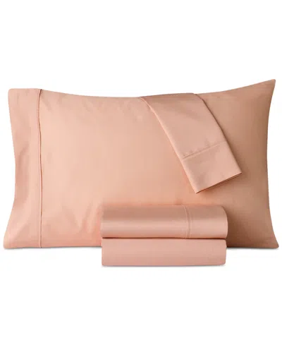 Heritage Home Last Act!  800-thread Count Cotton-blend 4-pc. Sheet Set, Queen In Pink