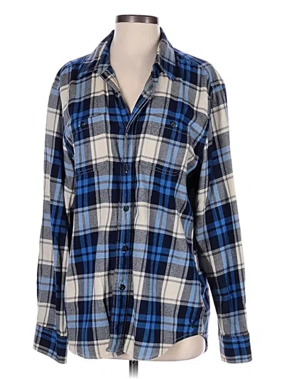 Pre-owned Heritage Long Sleeve Button Down Shirt In Blue