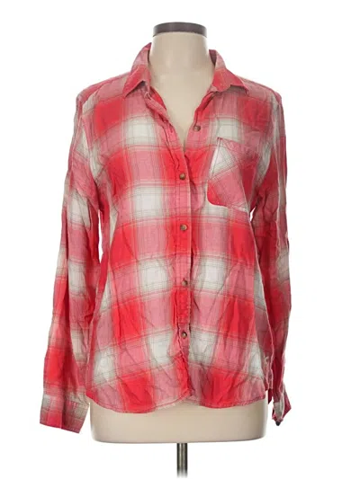 Pre-owned Heritage Long Sleeve Button Down Shirt In Pink