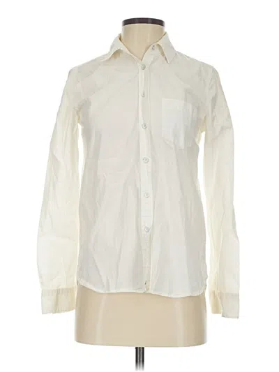Pre-owned Heritage Long Sleeve Button Down Shirt In White