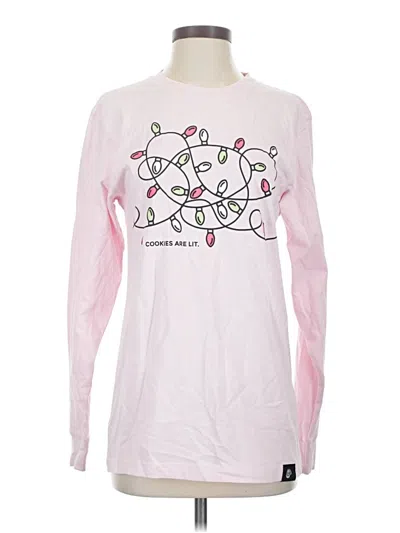 Pre-owned Heritage Long Sleeve Top Pink Crew Neck Tops