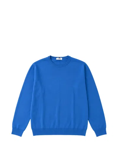 Heritage Long-sleeve Sweater In Blue