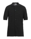 Heritage Man Cardigan Black Size 44 Cotton