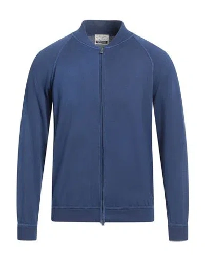 Heritage Man Cardigan Blue Size 46 Cotton