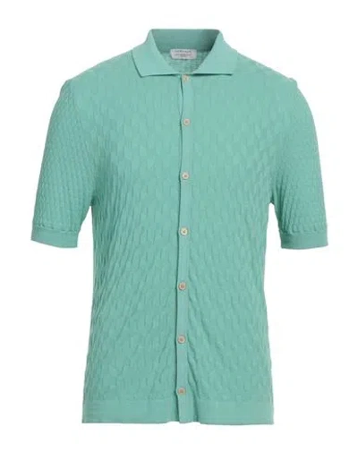 Heritage Man Cardigan Green Size 42 Cotton