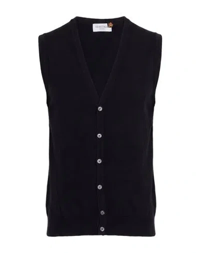 Heritage Man Cardigan Midnight Blue Size 38 Merino Wool
