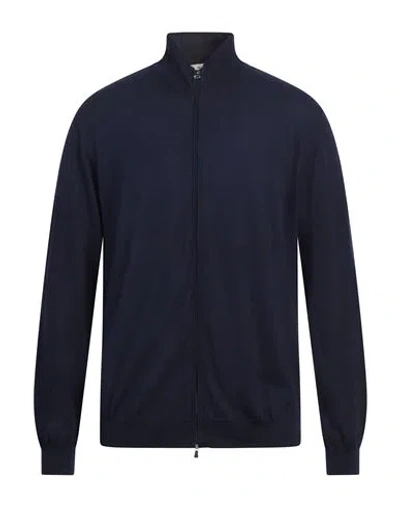 Heritage Man Cardigan Navy Size 46 Cotton