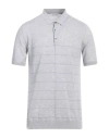 Heritage Man Sweater Light Grey Size 40 Cotton, Linen In Grey