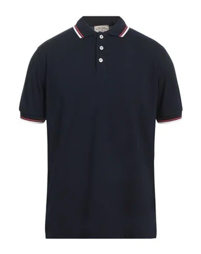 Heritage Man Polo Shirt Midnight Blue Size 44 Cotton