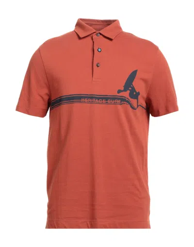 Heritage Polo Shirts In Orange