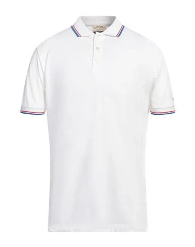 Heritage Man Polo Shirt White Size 48 Cotton