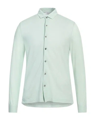 Heritage Man Shirt Light Green Size 40 Cotton