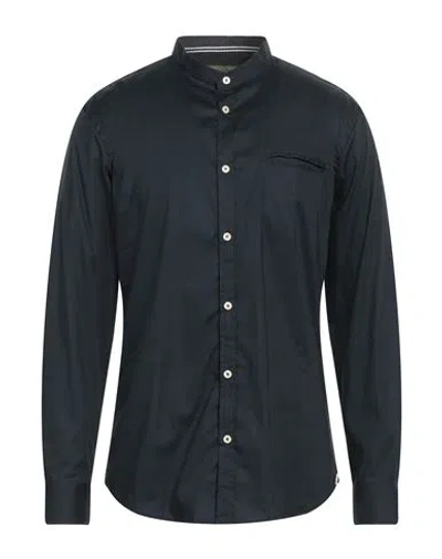 Heritage Man Shirt Midnight Blue Size Xl Cotton, Elastane