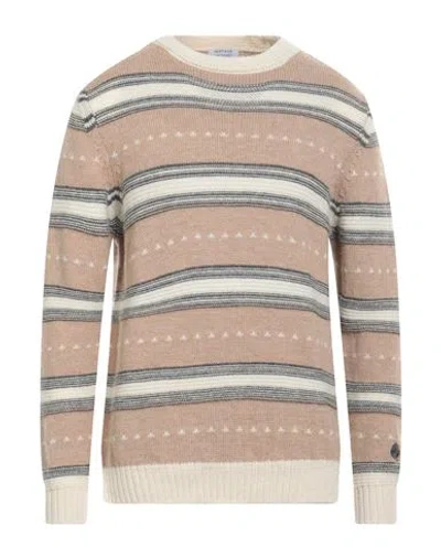 Heritage Man Sweater Beige Size 40 Alpaca Wool, Virgin Wool