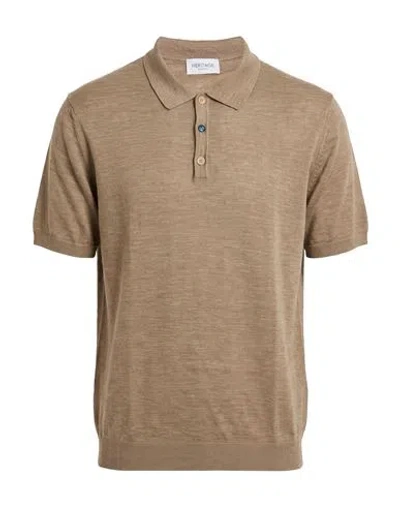 Heritage Man Sweater Beige Size 46 Linen, Cotton, Polyester