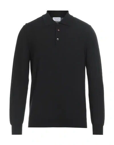Heritage Man Sweater Black Size 42 Merino Wool