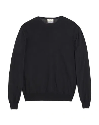 Heritage Man Sweater Black Size 46 Cotton