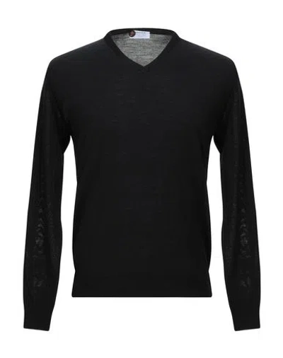 Heritage Man Sweater Black Size 44 Virgin Wool