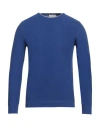 Heritage Man Sweater Bright Blue Size 38 Wool, Cashmere In Blue