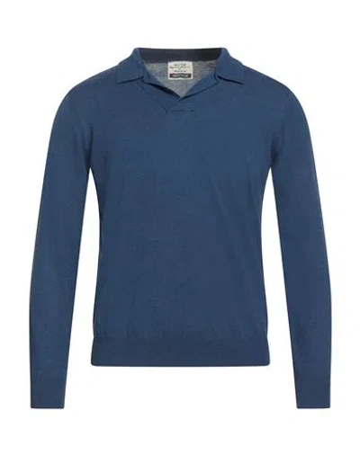 Heritage Man Sweater Blue Size 40 Cotton