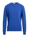 Heritage Man Sweater Blue Size 40 Wool, Cashmere In Blue