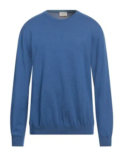 Heritage Man Sweater Blue Size 46 Cotton