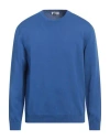 Heritage Man Sweater Bright Blue Size 38 Cotton